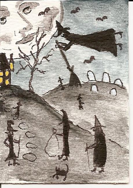 Witches-Gathering-original-ACEO